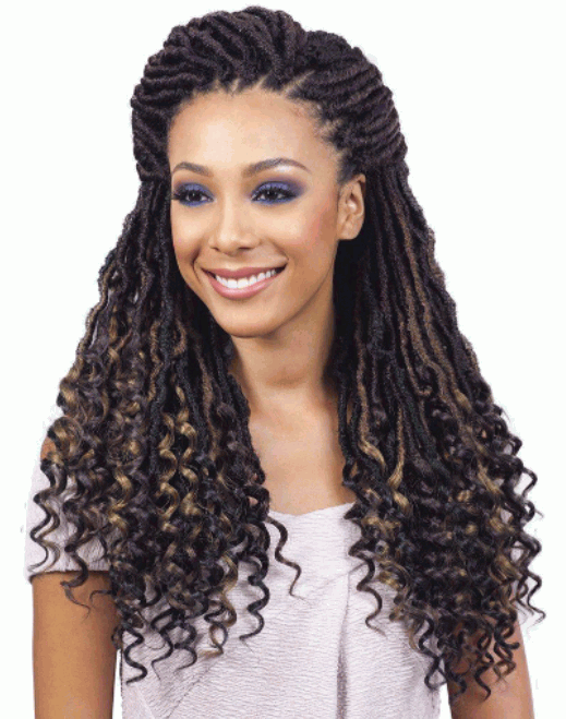 Locs With Curly Tips